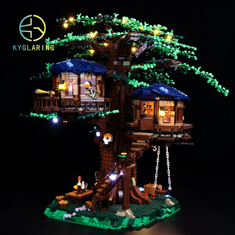 Kyglaring Led Lighting Set DIY Toys for 21318 Ideas Tree House (Standard Version) Blocks Building Only Lighting Kit No Model