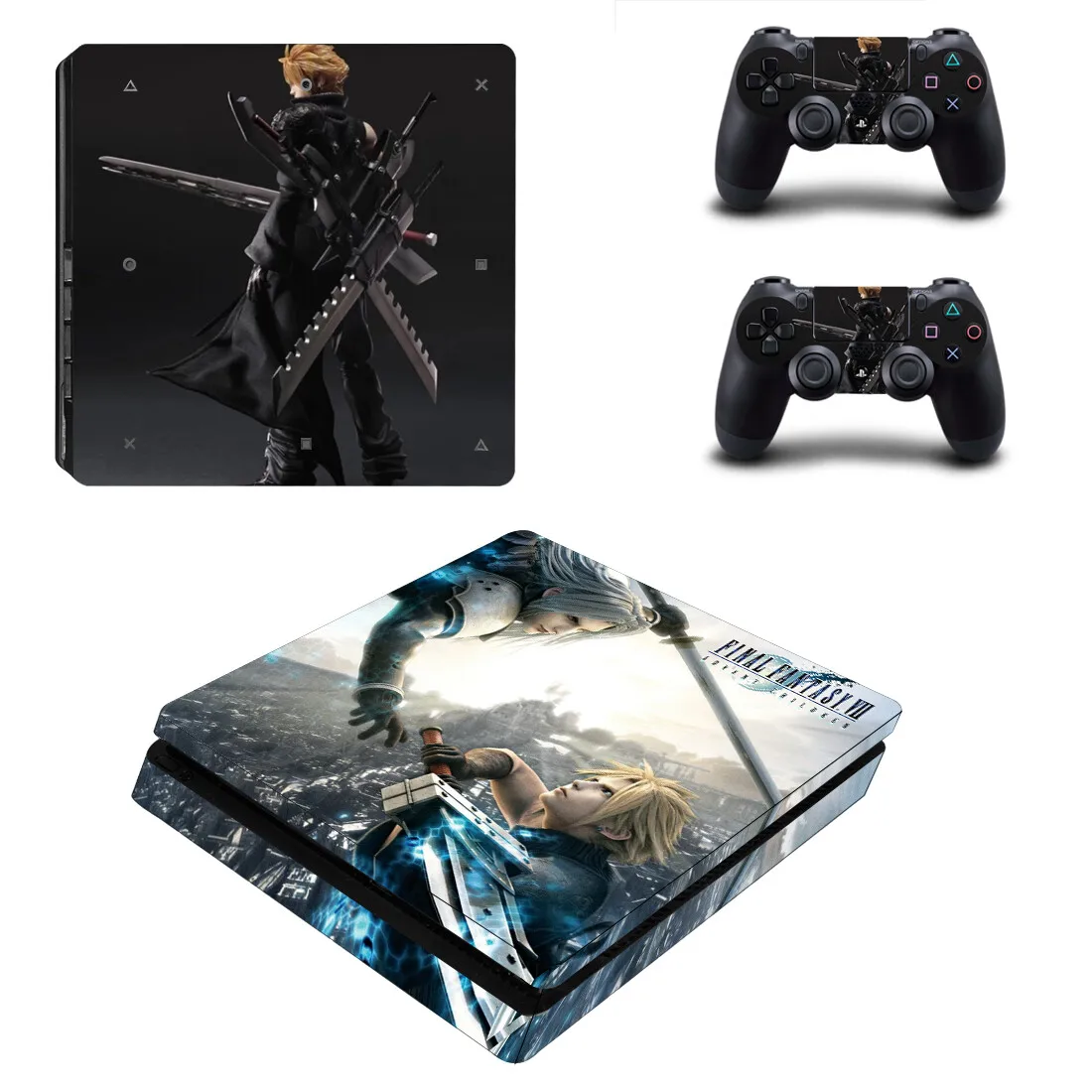 Final Fantasy PS4 Slim Decal Protective Skin Cover Sticker for PS4 Slim Console & Controller Stickers Vinyl