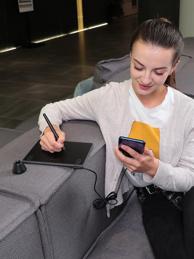 HUION H430P Tablety cyfrowe Micro USB Signature Graphics Tablet piórkowy OSU Gra Tablet bez baterii Android Mac Windows — zdjęcie 2