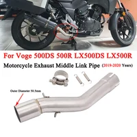 Tubo de enlace medio para Escape de motocicleta, silenciador de Moto de 51MM para Voge 500DS 500R LX500DS LX500R DL250 2019 2020