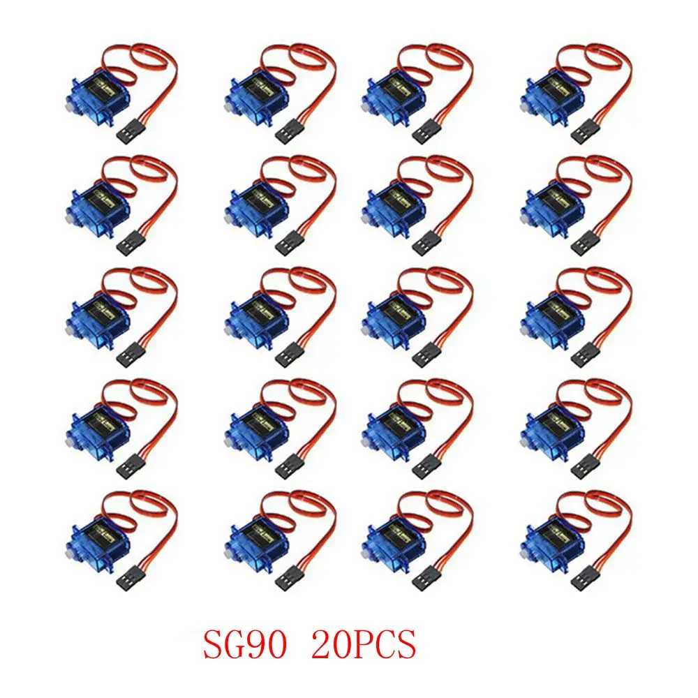 5/10/20 Stück SG90 Mini-Getriebe Mikro-Servo 9g 1,6KG für RC 250 450 Flugzeug Hubschrauber Auto Fahrzeug Boot Modelle Ersatzteile – Detail 1