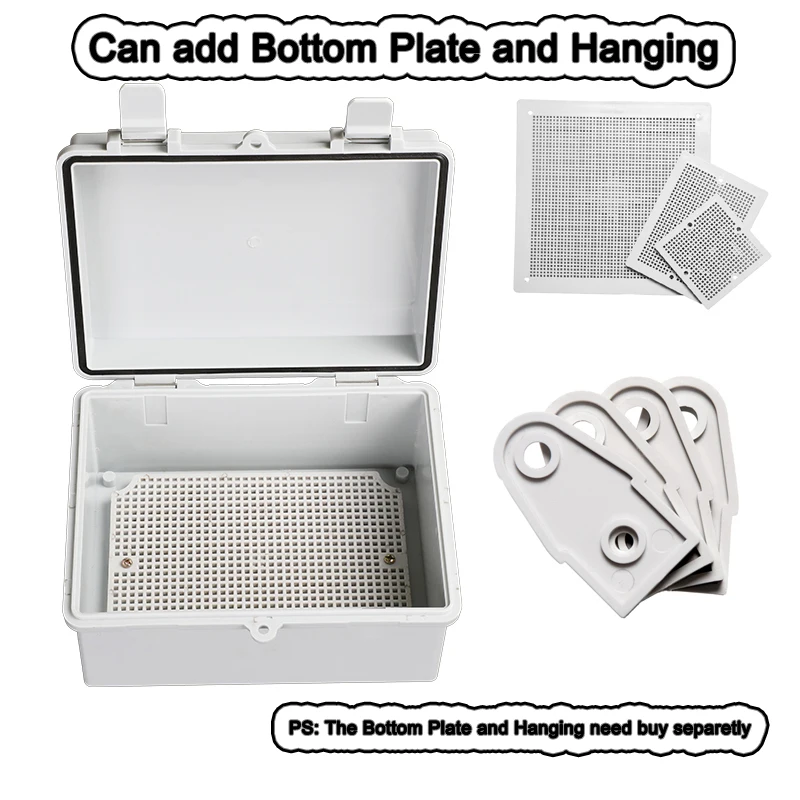 Waterproof Buckle Power Project box ABS plastic electric control box  wire connection cable junction box Instrument Enclosure