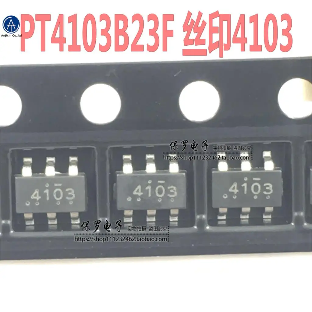 

10pcs 100% orginal new boost chip PT4103B23F PT4103 silk screen 4103 SOT23-6 real stock