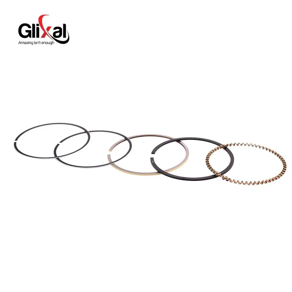 Glixal GY6 Moped 100cc 139QMB 139QMA 50mm Piston Kit Ring for TANK ROKETA JALON STRADA TaoTao Peace Scooter ATV