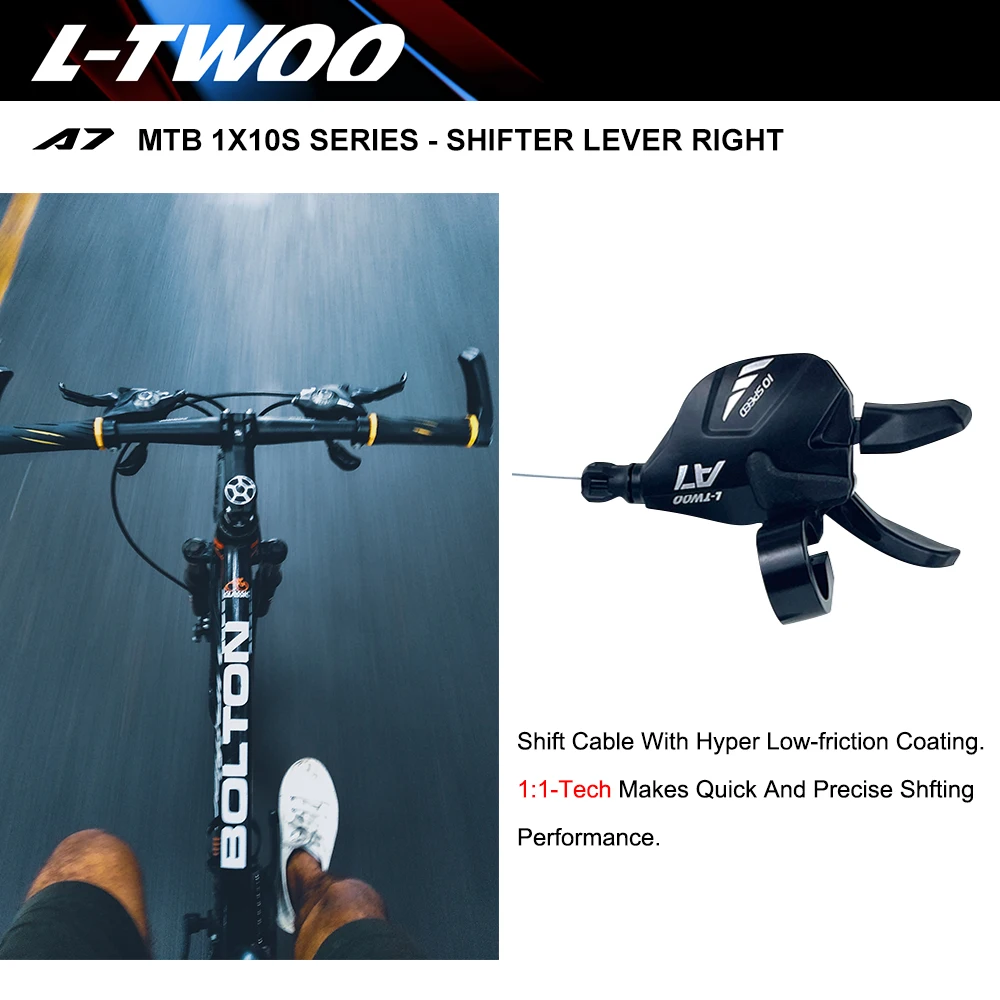 L-TWOO A7 10S MTB Bike Groupset With Shifter Rear Derailleur 1X10 Speed System Stand By Max 50T Cassette Mountain Bicycle Parts