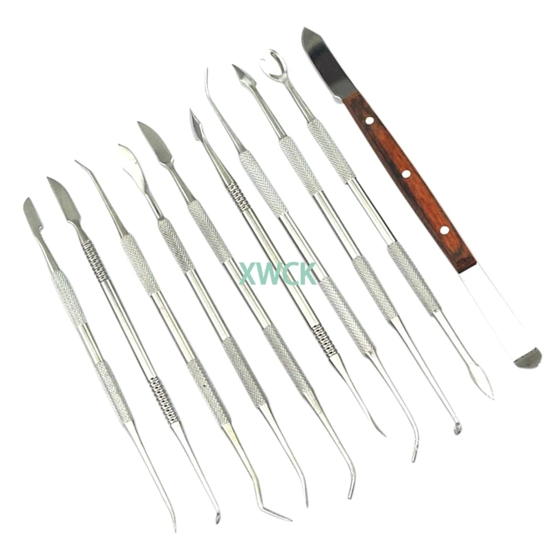 Dental Spatula Plaster Knife Practical Stainless Steel Versatile Teeth Wax Carving Tool Set Dental Instrument Dentist Tools