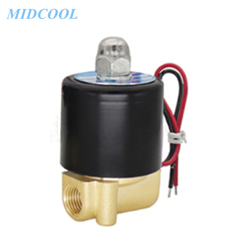 2W Solenoid Valve for Water Gas General Normally Closed 2/2way 2W025-08 2W040-10 2W160-15 2W200-20 2W250-25 AC220 DC220