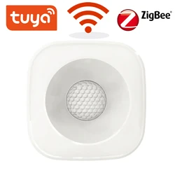 Tuya ZigBee Sensor de movimiento PIR, Detector infrarrojo inalámbrico, alarma antirrobo de seguridad, Control por aplicación Smart life Compatible