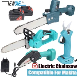 Compatible with Makita 18V Battery and Charger Bare Electric Chainsaw/Prunner Shear Woodworking Battery and Charger not Included