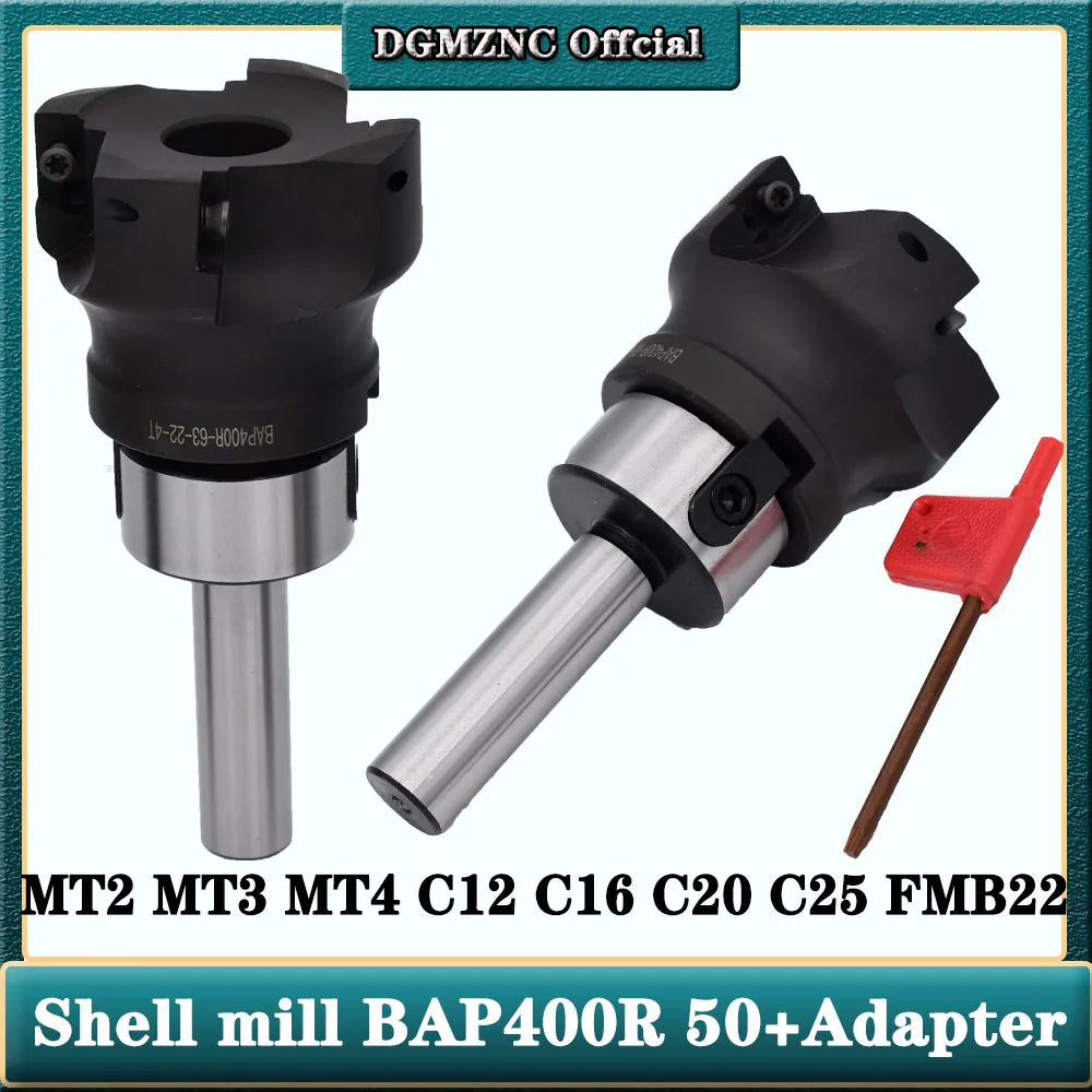 

1set MT2 FMB22 MT3 MT4 C12 C16 C20 C25 chuck Shell mill head 400R 50MM bap cutter head cnc lathe tools