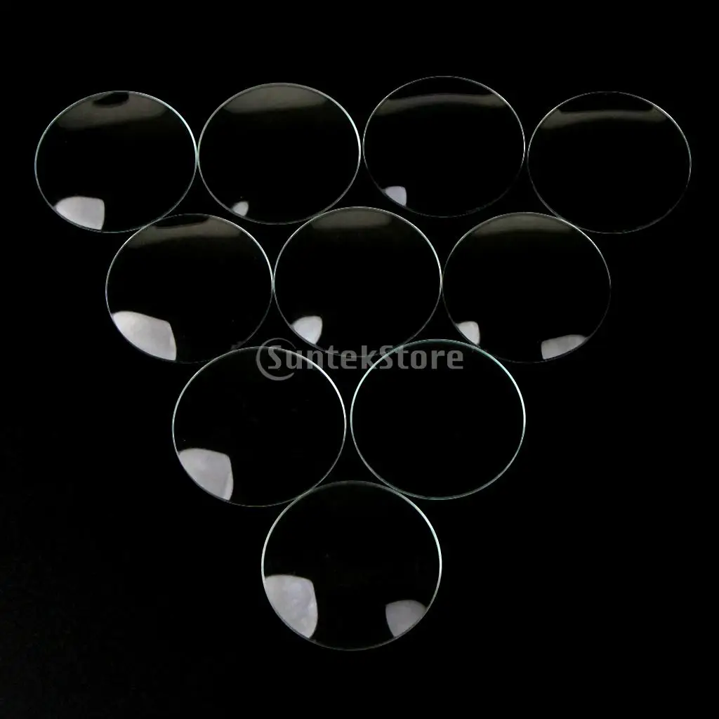 2021 NEW 20Pcs Clear Domed Watch Mineral Glass Crystals Various Sizes 25.5mm-32.5mm