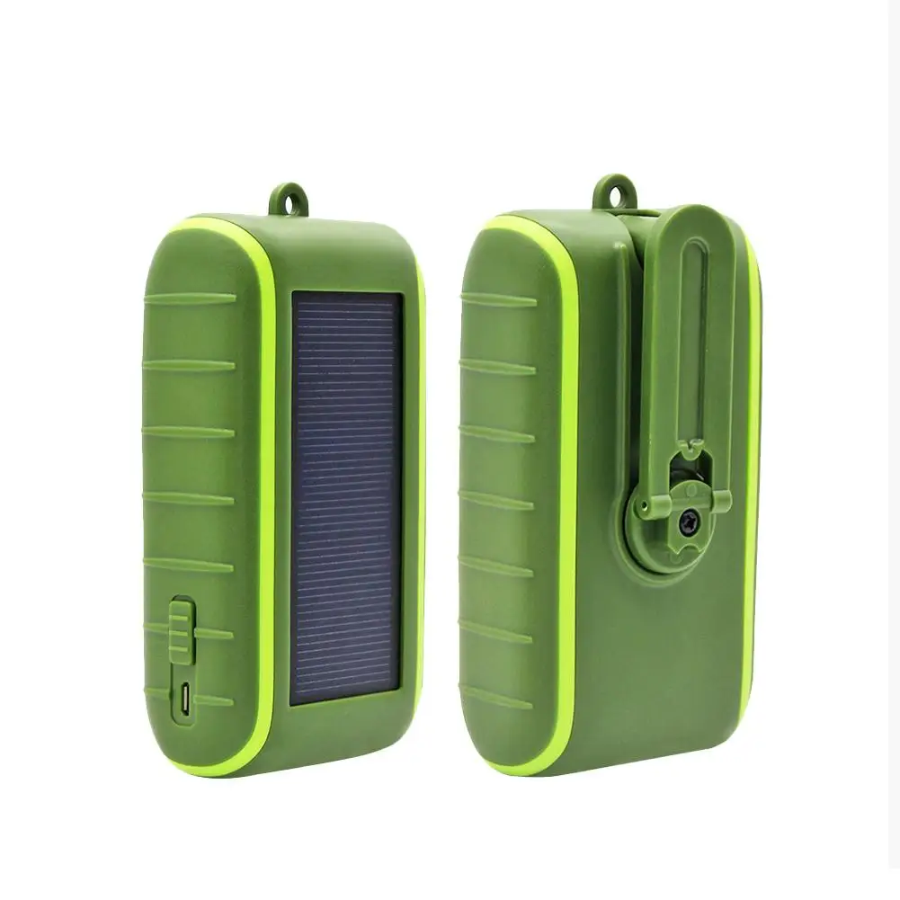 Solar Mobile Power Supply Hand Crank Power Mobile Power Hand Crank Power Mobile Power Large Capacity External Battery