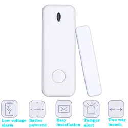 Mini Door Window Alarm Sensor 433MHz  Wireless Intelligent Door Sensor Security Alarm Host Accessories Open Door Reminder