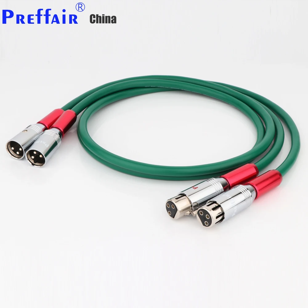 

Preffair Silver Copper mixed Balanced Audio XLR BALANCED ANALOGUE CABLE INTERCONNECT LEAD XLR MALE TO Female Audiohpile Cable