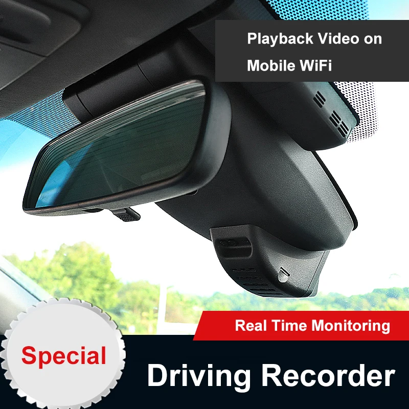 

QHCP Driving Recorder DVR HD Night Vision Driving Video Recorder 32G Hidden Style Car Road Record Special For Toyota Avalon 2019