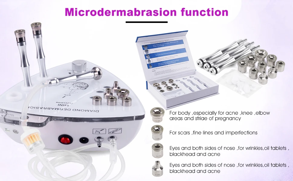 Diamond Microdermabrasion Machine Facial Peeling Beauty Salon Equipment Big Suction Vacuum Spray Deep Face Skin Clean Device