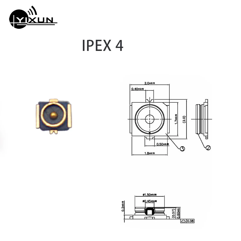 10PCS U.FL IPEX IPX Antenna Interface MHF4 IPEX 1st 3rd 4th Generation RF Coaxial Connector SMT to PCB Board Patch Antenna Seat