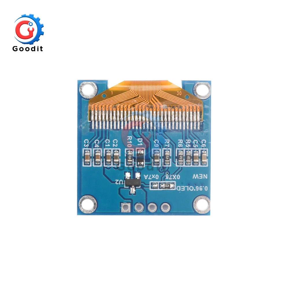Original 0.96 inch IIC Serial 4Pin White/Blue/Yellow-blue OLED Display Module 128X64 12864 LCD Screen Board for Arduino SSD1315