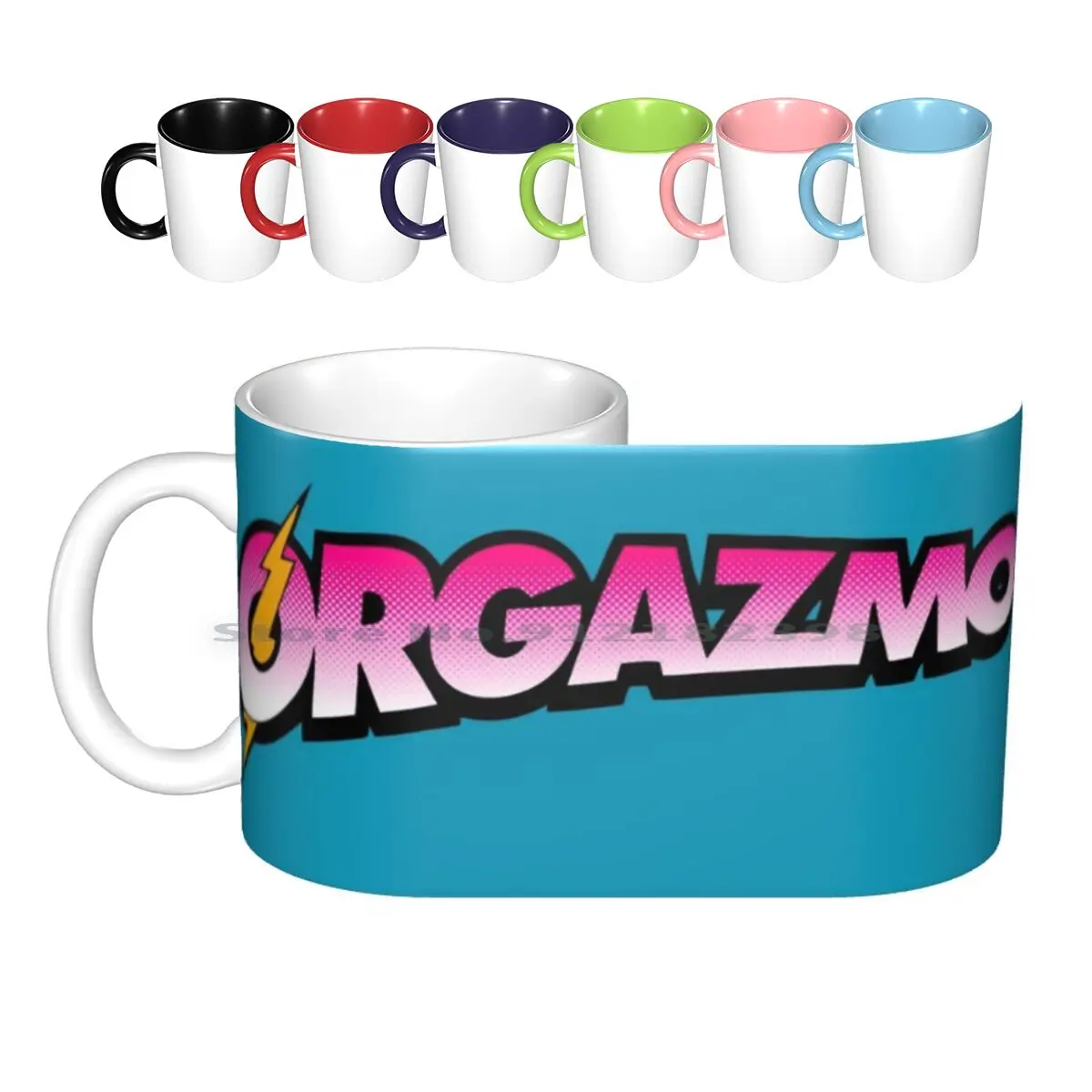 Orgazmo Ceramic Mugs Coffee Cups Milk Tea Mug Orgazmo Movie Movies Sexy Sex Superheroe Hero Comedy Film Films Choda Boy Cult