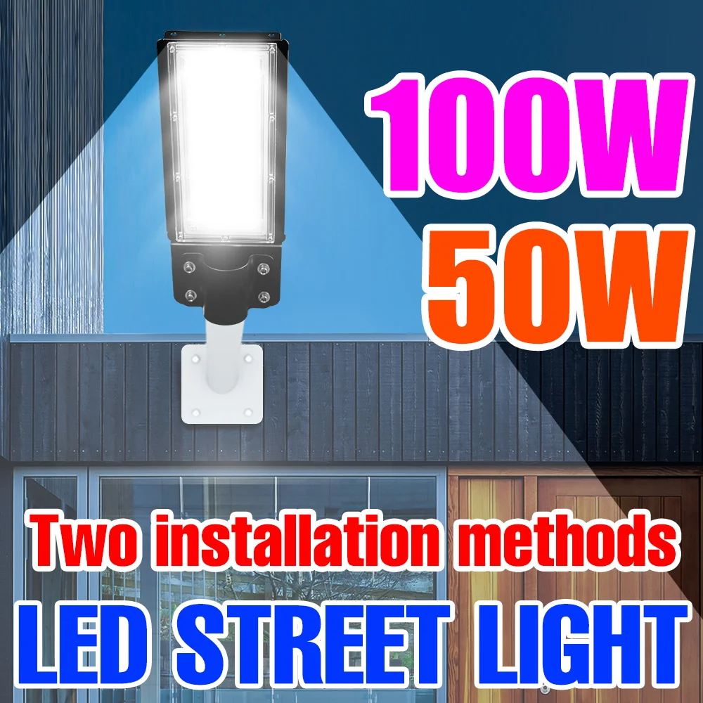 LED Street Lamp Outdoor Wall Lamp Flood Light 220V Landscape Lighting Outdoor Waterproof Spotlight LED Floodlight Garden Lampara