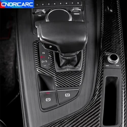 Car Styling Center Console Gearshift Panel Frame Decoration Cover Trim For Audi A4 B9 2017-2021 LHD Interior Accessories Sticker