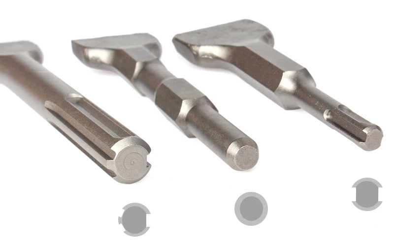 3 Kinds Of Shank Electric Pick Power Tool Electric Hammer YG8C Alloy Chisel Drill Bits for Chiseling Concrete Wall Crank Impact
