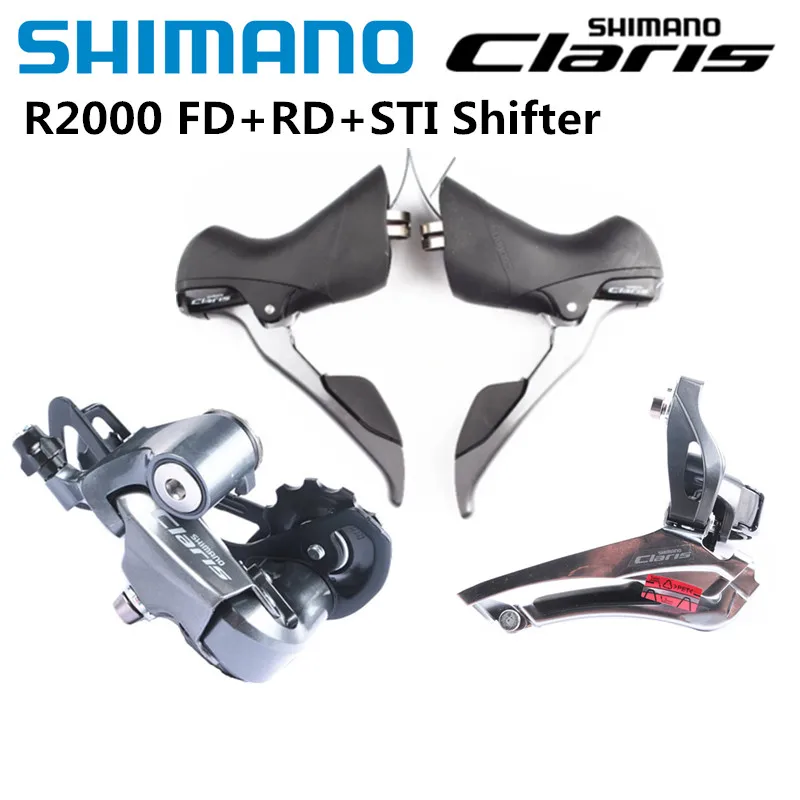 Shimano Claris R2000 2x8 speed road bike bicycle 3pcs groupset fd-r2000 rd-r2000 st-r2000