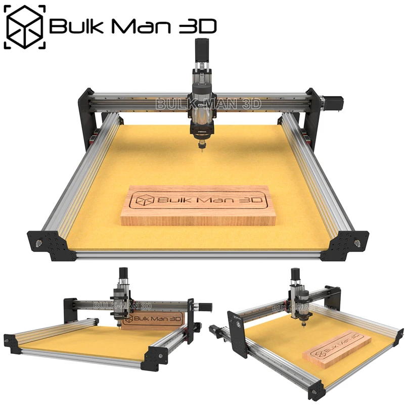 Imagem -06 - Queenbee Pro-cnc Kit Completo de Máquinas Trilhos Lineares Roteador Cnc Atualizado Gravador de Fresagem de Eixos Bulkman 3d 750x1000 mm 20