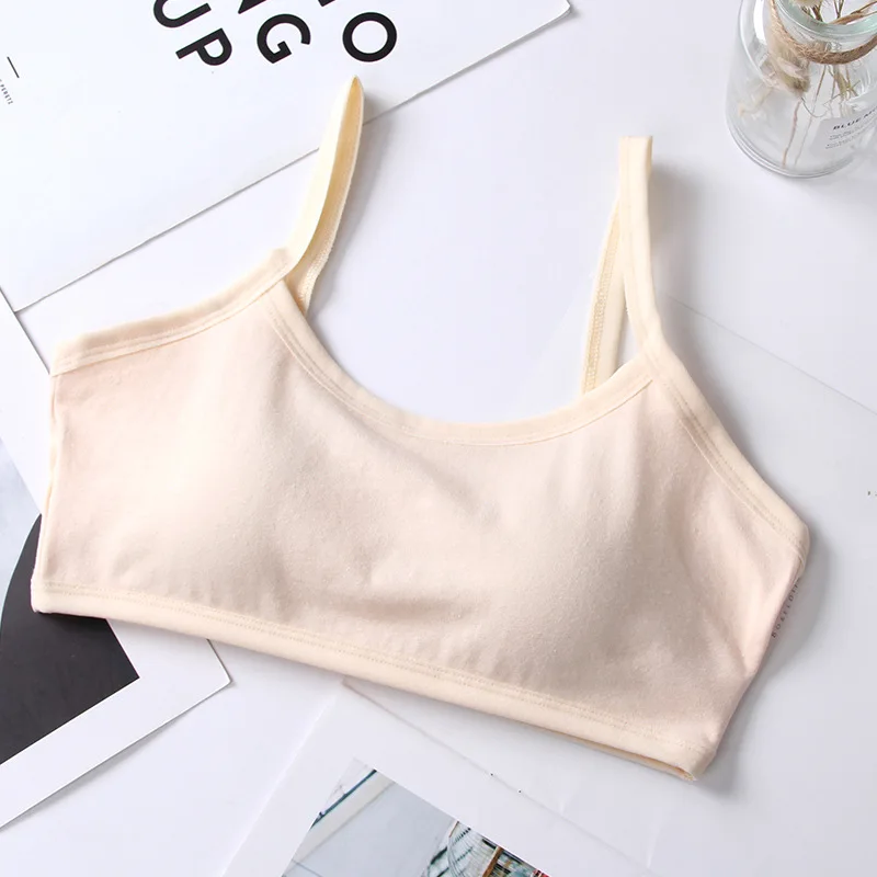 Teenage Girl Bra Seamless Bralette Full Cup Cotton Underwear Sleep Bra Tube Top Teenage Girl Lingerie training bras for girls