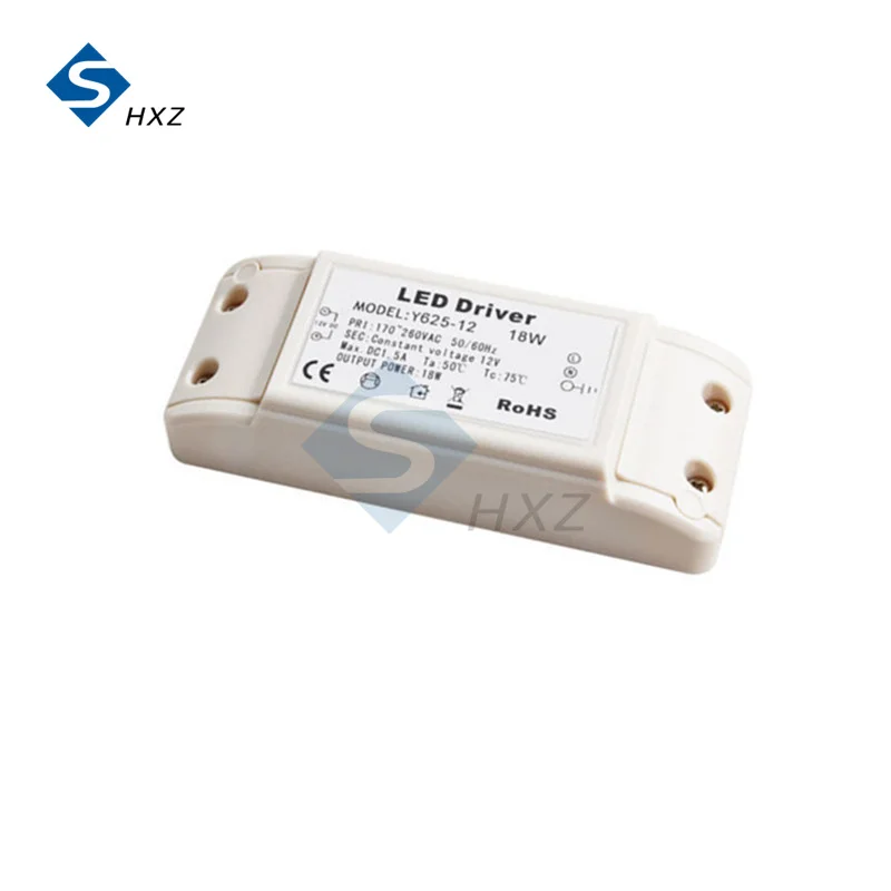 تيار مستمر 12 فولت 18 واط LED سائق محول إلكتروني 1.5A 170-260 فولت لمبة