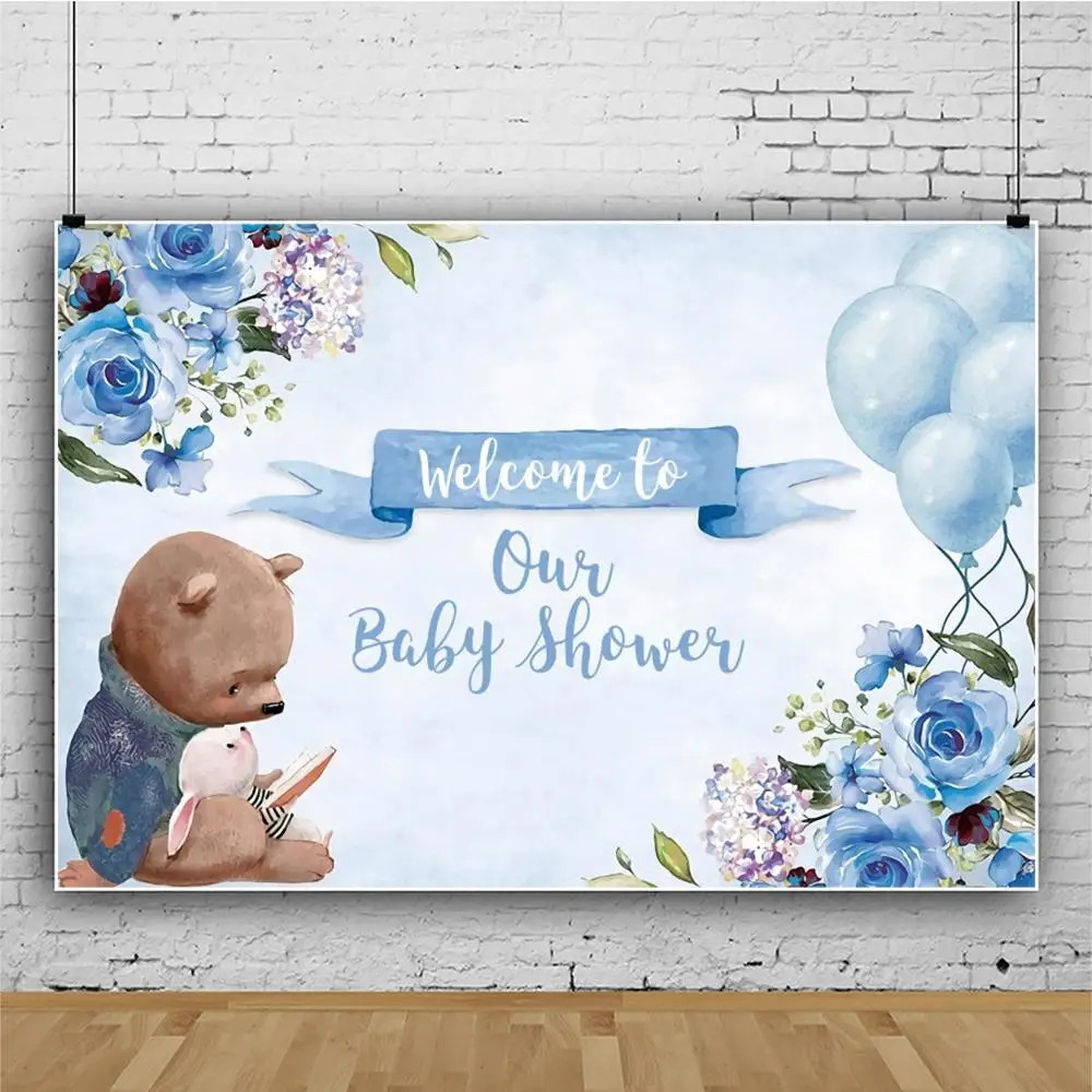 Laeacco الكرتون المائية الحيوانات البرية سفاري حفلة الفينيل خلفيات للتصوير الفوتوغرافي استحمام الطفل مخصص خلفية استوديو الصور