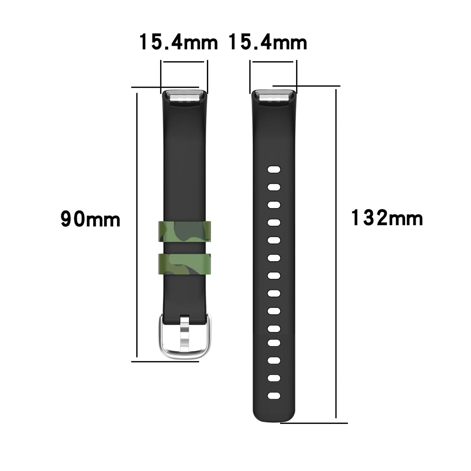 時計バンドストラップfitbitラックススマート腕時計バンドプレミアムシリコーンフィットネス追跡カラフルクリニーク