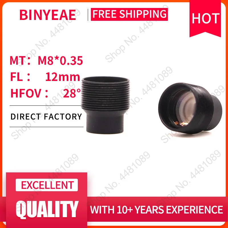 QILENS M8 LENS FL 12mm pin hole lens with Aperture F1.6 Mini CCTV HD 2.0Megapixel Lens for security cameras lens