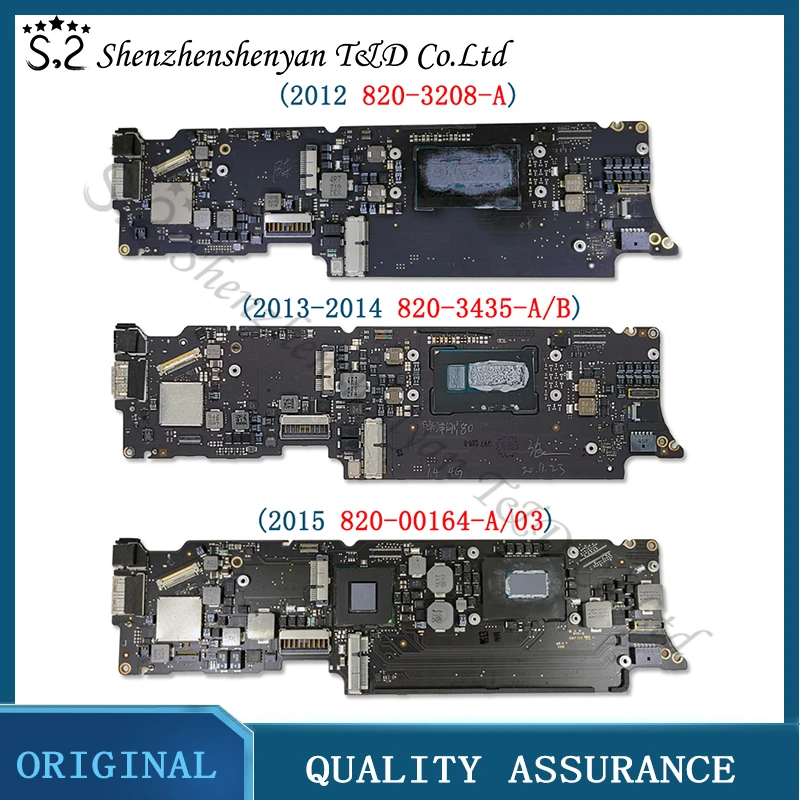 

Laptop A1465 Motherboard for MacBook Air 11" A1465 Logic Board 820-3208-A 820-3435-A 820-00164-A/03 2012 2013 2014 2015 Year