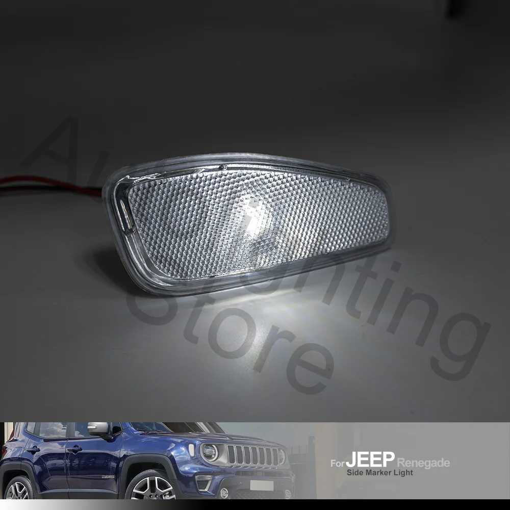 Front Led Turn Signal Light For Jeep Renegade BU 2015 2016 2017 2018 2019 2020 2021 Side marker Lamp Replacement OEM# 68256050AA