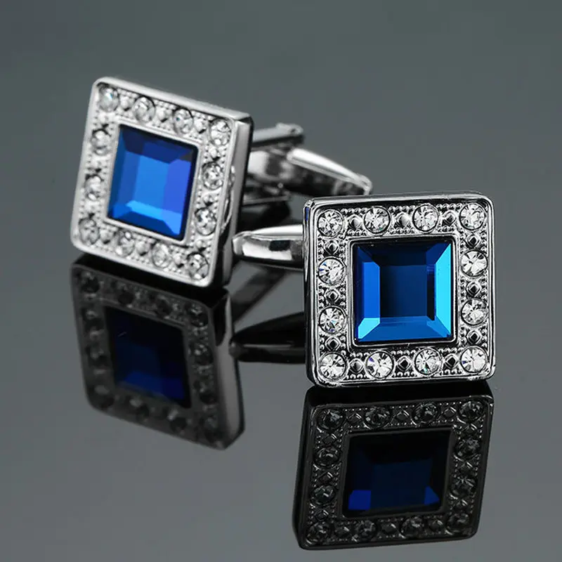 High quality horse Cufflinks new fashion jewelry crown Butterfly Crystal Cufflinks men\'s Wedding Shirt badge pin gift