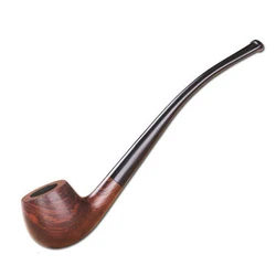 Long Wood Tobacco Pipe Fashion Cigarettes Slim Smoking Pipe 174mm*35mm