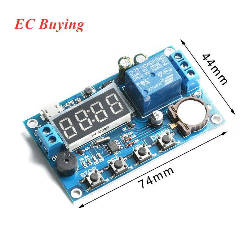 XY-BJ Real Time Timing Delay Timer Relay Module DC5-60V Switch Control Board Module Clock Synchronization Multiple Mode Control