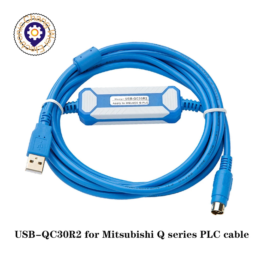 USB-QC30R2เหมาะสำหรับ Mitsubishi Q Series สายข้อมูลดาวน์โหลดการสื่อสารสาย