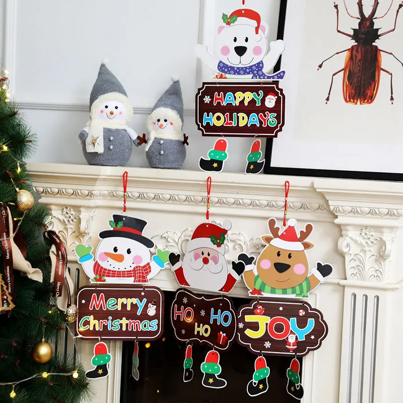 Christmas Paper Legged Pendant Christmas Decorative Products