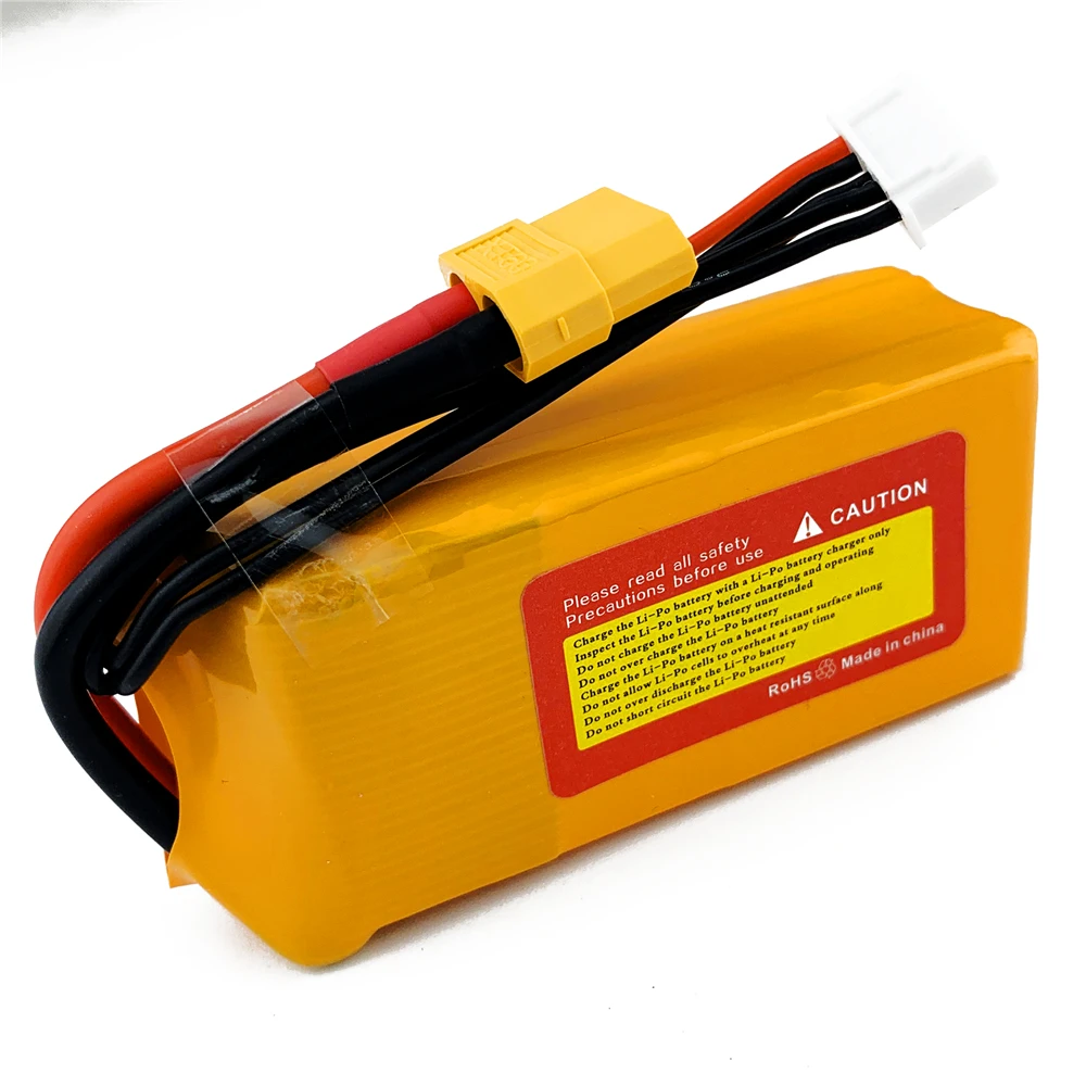 2UNITS TCBWORTH Lipo Battery 14.8V 120C 1100mAh 4S Graphene RC Lipo Battery Pack with XT60 Plug for RC Car Truck Airplane FPV