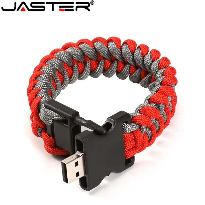 Nylon Braided Bracelets USB flash drive Pen drive Outside U disk Bracelets U stick 4GB 8GB 16GB 32GB 64GB 128GB External Storage