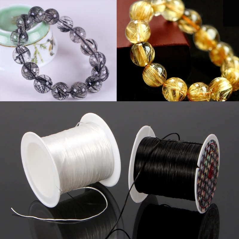 2022 New Elastic Clear Beading Thread Stretch Polyester String Cord for Jewelry Making