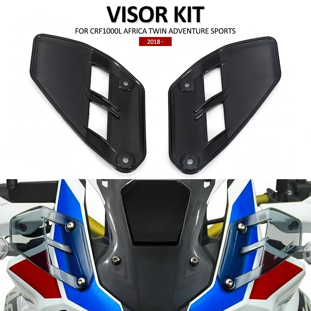 Motorcycle Upper Turn Wind Deflector Side Fairing Windshield Windscreen For Honda CRF1000L Africa Twin Adventure Sports 2018-