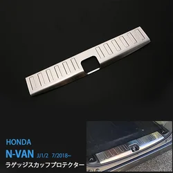 Car Rear Scuff Protector Trim Car Exterior Trim for HONDA N-VAN JJ1/2 2018 Chrome Stainless Steel Car Styling Accessories