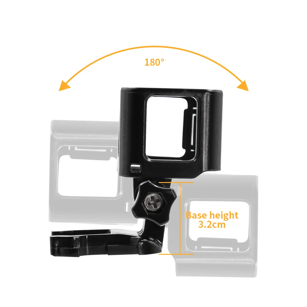 HONGDAK Standard Border Protector Protective Frame Case for GoPro Hero 4 5 Session with Rotation Adapter Action Camera Accessory