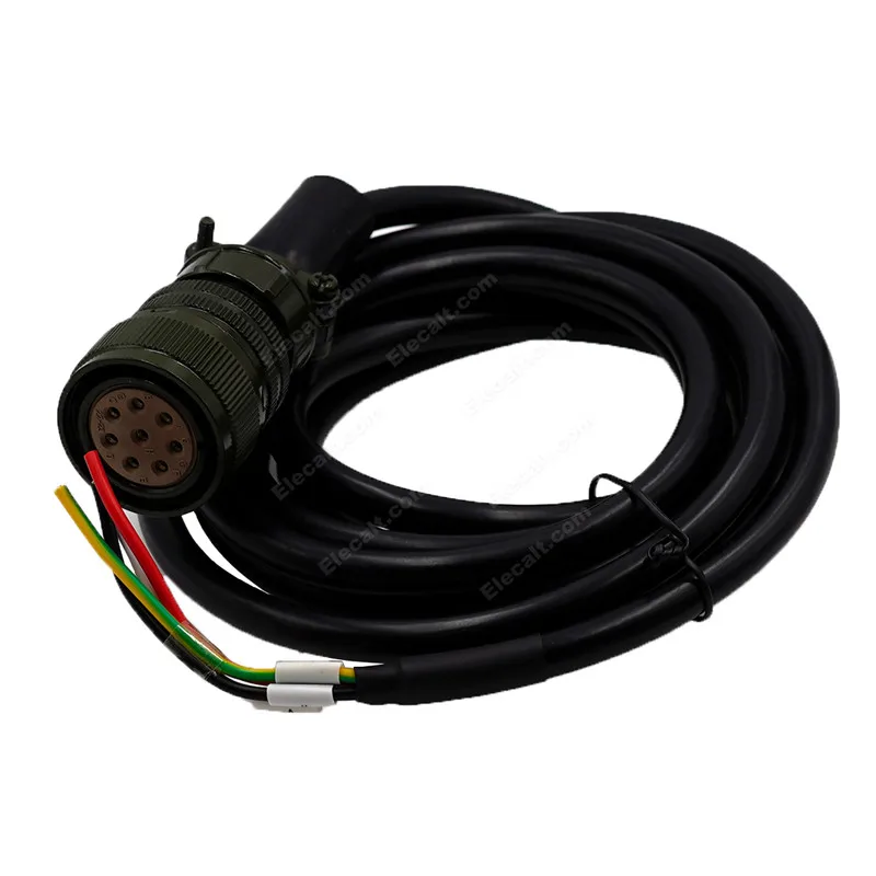 3 Meters Power Connector Cable MR-PWCNS1-3M for HC-SFS52, 102, 152; HC-RFS103, 153, 203 -Motors IAK3_SERVO