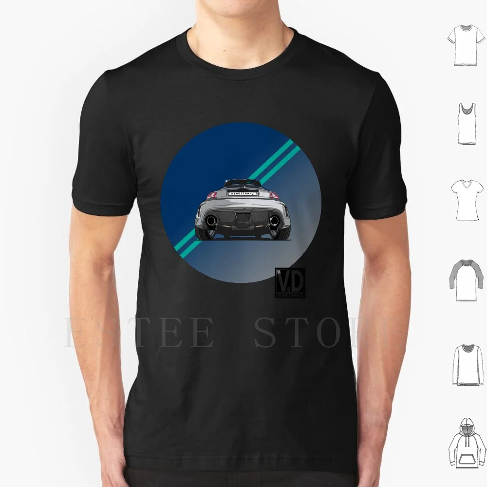 695 Rivale T Shirt DIY Big Size 100% Cotton 695 Rivale 500 Abarth Venetian D Carbonio Carbon Italia Italy Car