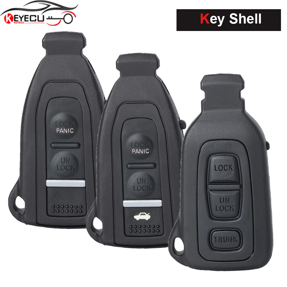 KEYECU 2 pulsanti/3 pulsanti di ricambio Smart Prox Remote Key Shell Case Housing per 2002 2003 2004 2005 2006 Lexus LS430