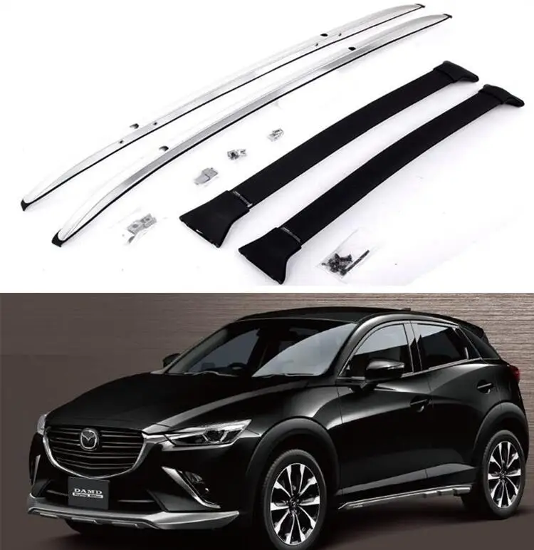 

Roof Racks Fit For Mazda CX-3 CX3 2016 2017 2018 2019 2020 2021 Top Roof Rack Rail Luggage Cross Bar Aluminum Alloy